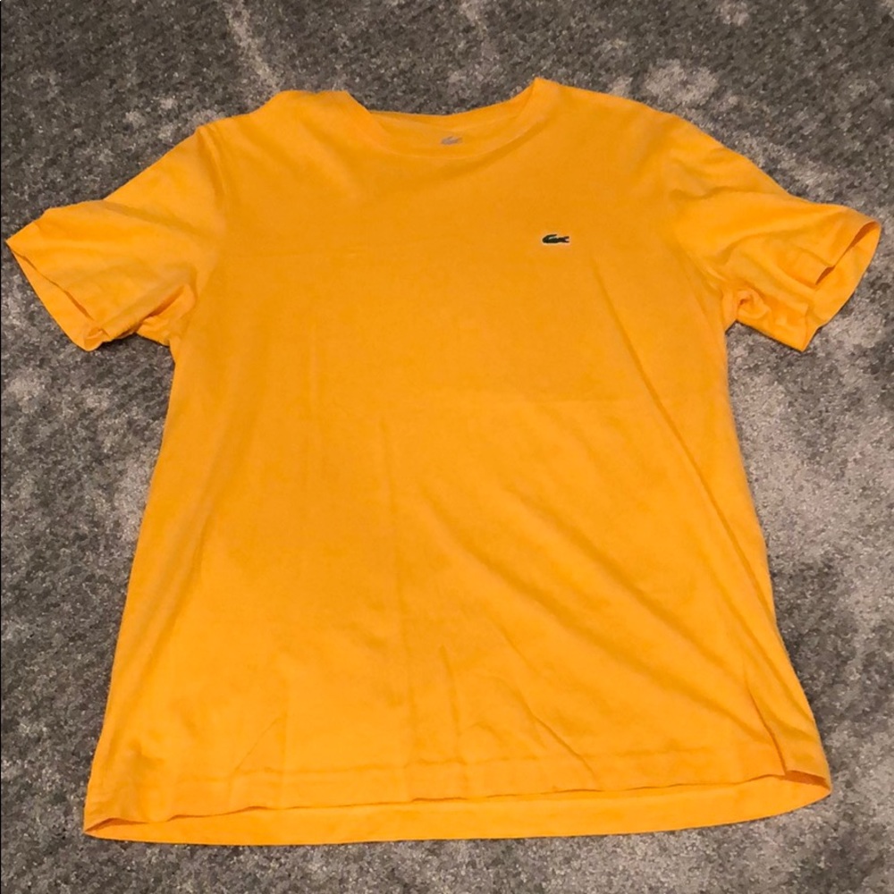 Yellow Lacoste T shirt